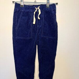 Hanna Andersson Boys’ Navy Corduroy Jogger Pants Size 5 (110 cm)